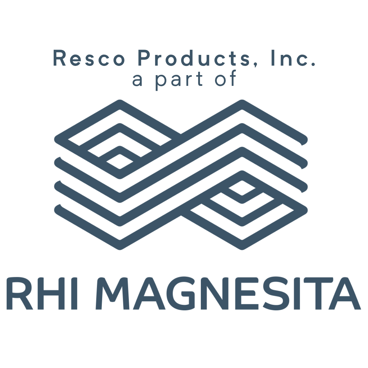 RHI Magnesita x Resco Products Logo